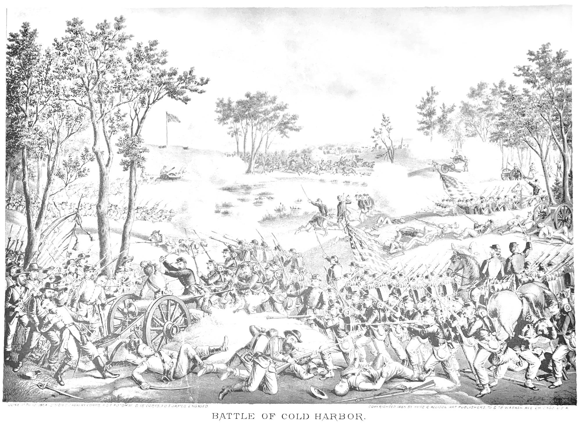 Battle of Cold Harbor coloring page